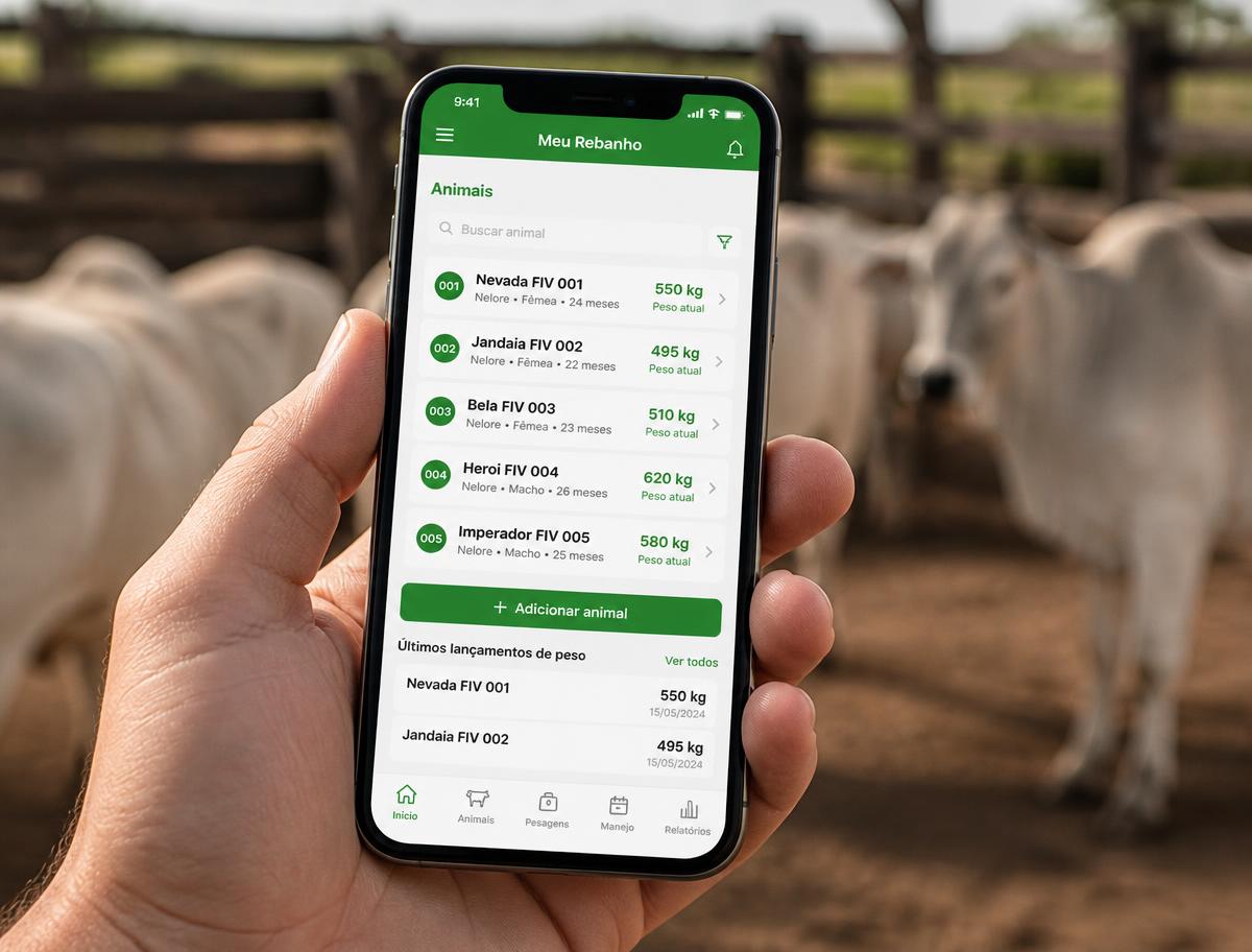GAP AGRO no celular para registros no campo